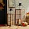 Glitzhome® Oversized Natural Farmhouse Wood & Metal Lanterns Set